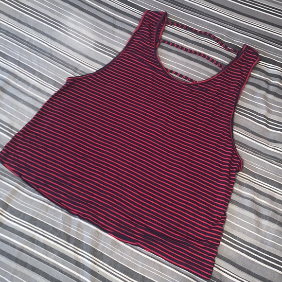 Red & Black Striped Blouse - Picture 2 of 5